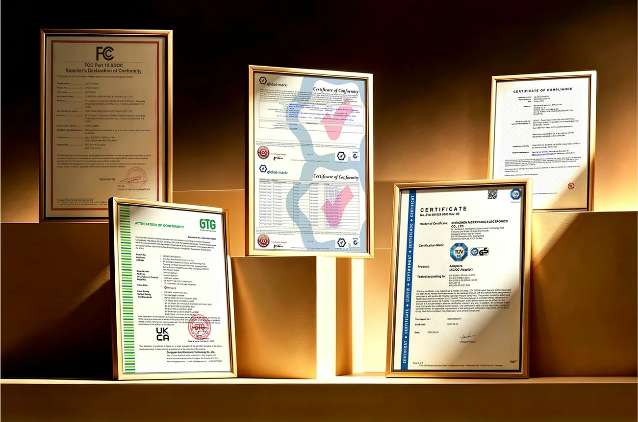 Merryking product certifications