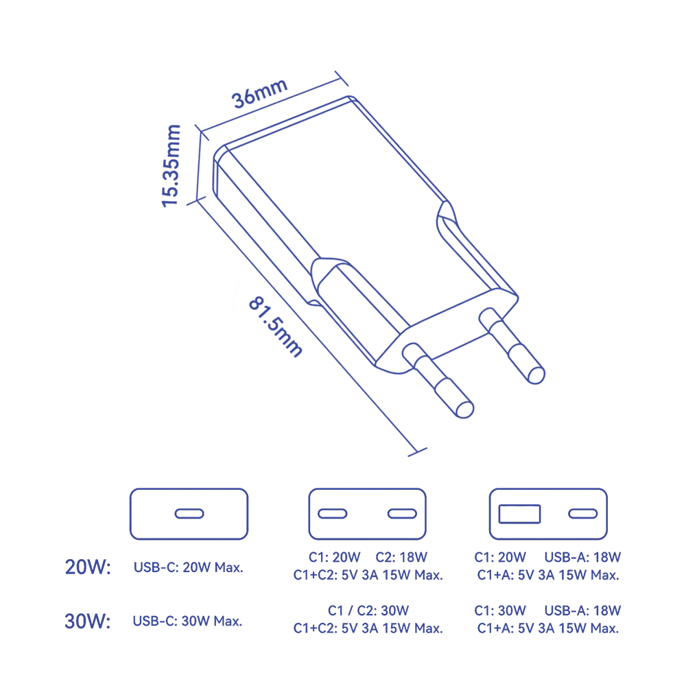 Ultra-Thin & Compact GaN PD Chargers 20W / 30W - Ultra-Thin Compact thumbnail 4
