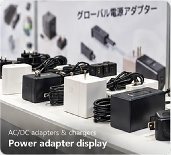 Japan IT Week · Spring 2024 · Tokyo, Japan: Power adapter display