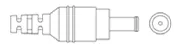 Barrel type outline for 6.5x1.4