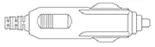 Cigarette lighter plug outline